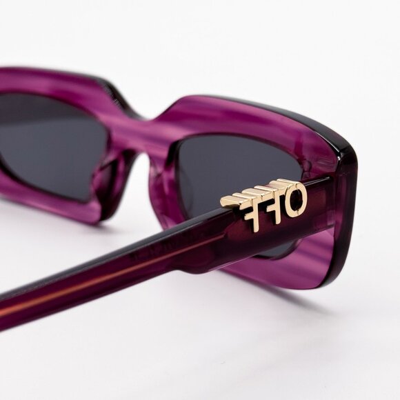 NEW OFF-WHITE OERI13C RENTON 3707 SUNGLASSES WOMEN OVAL PURPLE - Picture 5 of 9